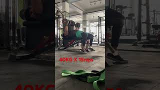 40KG X 15 Reps dumbbellpress gymmotivation chest [upl. by Yanffit]