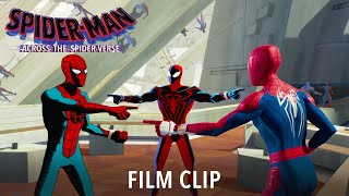 SPIDERMAN ACROSS THE SPIDERVERSE Clip  Stop SpiderMan [upl. by Aoht]