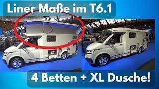 Wohnmobil 2023 WOHNMOBIL PROFIS SIND EMPÖRT 4 XL Betten und XL Dusche im VW T61  Liner Innenraum [upl. by Pierro953]