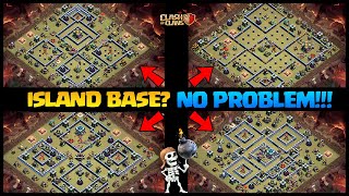 Island Base No Problem How to Three star these Th13 Island Base attack  Clash Of Clans coc [upl. by Anoed]