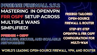 pfSense OpenVPN  FRR OSPF Complete MultiWAN Setup Tutorial Upcoming Tutorial Teaser [upl. by Sailesh]