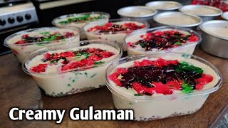 Creamy Gulaman Dessert Idea Recipe Madiskarteng Nanay by mhelchoice [upl. by Prebo]