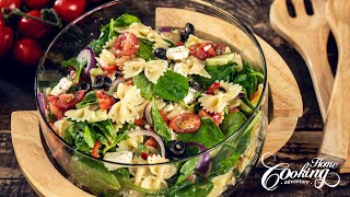 Mediterranean Summer Pasta Salad  Bow Tie Pasta Salad Recipe [upl. by Mayyahk]