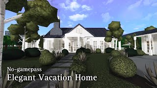 BLOXBURG Elegant Vacation Home  NoGamepass  Speedbuild  Roblox [upl. by Etna]