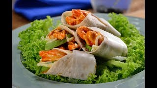 Burrito de Pollo Búfalo con Aguacate [upl. by Suk]