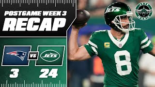 JETS DOMINATE THE PATRIOTS  POST GAME RECAP 🔥🟢 [upl. by Acinor]