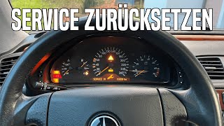 Mercedes EKlasse W210 CKlasse W202 CLK W208 Service zurücksetzen [upl. by Nesnah818]