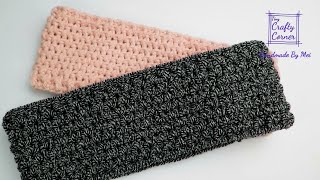 Crochet Quick and Easy Headband For Men Unisex  For Beginners [upl. by Ballinger407]