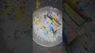 Splatter colors satisfying asmrcommunity chalk [upl. by Sharyl303]