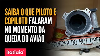 TRANSCRIÇÃO DO ÁUDIO DA CABINE DO PILOTO REGISTROU GRITOS E TENSÃO DENTRO DO AVIÃO DA VOEPASS [upl. by Esinev]