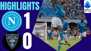 NAPOLILECCE 10  HIGHLIGHTS  Captain Di Lorenzo comes to Napoli’s rescue  Serie A 202425 [upl. by Gower]