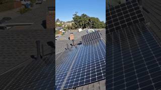 Installing 20 PV solar panels Gridtie solar system electrician ongridsolar solarpower [upl. by Fotzsyzrk]