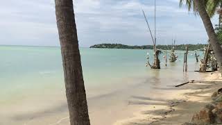 The Beach at Castaway Beach Bungalows Koh Phangan Thailand [upl. by Derriey]