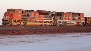 Port Hedland in Western Australia has Australias Heaviest Iron Trains [upl. by Gerrie884]