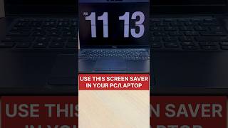 How to set clock screensaver on PCLaptop shorts pctips [upl. by Rodrick]