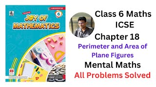 Joy of Maths Class 6 Chapter 18 Perimeter and Area of Plane Figures Mental Maths  icse area [upl. by Safir474]