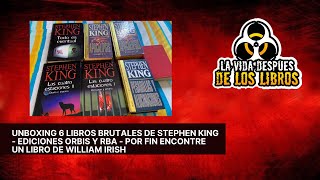 Unboxing 6 libros brutales de Stephen King  Orbis y RBA  por fin un libro de William Irish [upl. by Capps376]