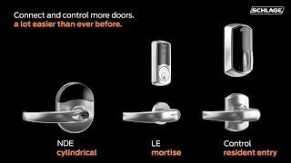 Connect and Control More Doors with Schlage NDE LE and Control wireless locks [upl. by Akirej203]