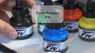 Présentation des Encres Acryliques FW [upl. by Ydnor727]