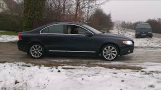 Volvo AWD test on ICE DSTC OFF vs DSTC ON Volvo S80 T6 224kw DDrive [upl. by Ahsiat452]