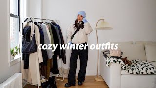 cozy and warm winter outfits☃️ outfits for cold winters [upl. by Laetitia]