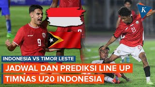 Timnas U20 Indonesia Vs Timor Leste Hari Ini Cek Jadwal dan Prediksi Line Up [upl. by Clementine]