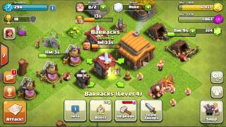 Clash of Clans GameplayCommentary part 6 Giants and More Losing [upl. by Berl182]