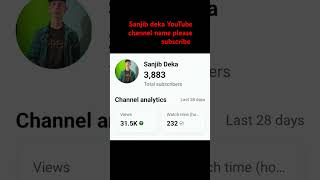 Sanjib deka YouTube channel name please subscribe [upl. by Getter]