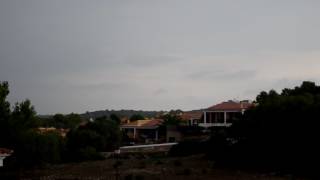 Lightning storm near Son Bou in Menorca September 2016 [upl. by Uela]