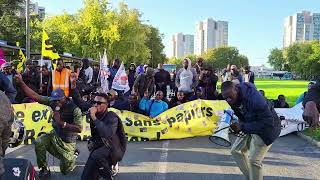 Sans papiers Chronopost de Derichebourg à lUniversité et Préfecture Créteil 11 Octobre 2024 [upl. by Oscar5]