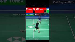 Unbelievable Trickshot by Viktor Axelsen 🔥🔥🤯👌🏻 badminton trickshots skills shorts [upl. by Kanya]