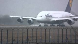 airbus A380  start z lotniska Okęcie [upl. by Karli]