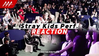 AAA 리액션 스트레이키즈 퍼포먼스 리액션 2022 Asia Artist Awards Reaction Cam Stray Kids Performance Reaction [upl. by Jodoin298]