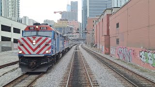 Full Ride  Metra Train 2222  Big Timber  Chicago Union Station [upl. by Lotz]