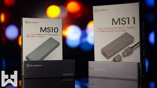 NVME vs SATA M2 External SSD Enclosure Comparison  Silverstone MS10 amp MS11 [upl. by Bush]