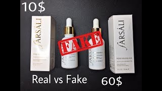 Real Vs Fake Farsali Rose Gold Elixir Oil [upl. by Odranoel]