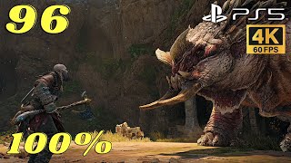 God of War Ragnarök  Part 96 Favors Quaking Hollow Crag Jaw  No Commentary 100 Playthrough PS5 [upl. by Ehtyde724]