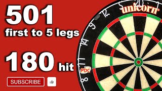 501 Darts Match outshotdarts vs intermediate Scolia bot first to 5 Legs 501 [upl. by Hogen]