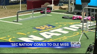 Ole Miss fans excited for SEC Nation on Saturday [upl. by Divod433]