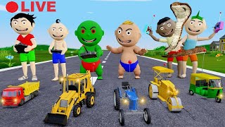 Bittu Sittu Cartoon Part 55  Jcb Wala Cartoon  Gadi Wala Cartoon  Pagal Beta  Desi Comedy Video [upl. by Llenwahs]