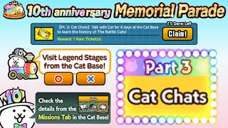 The Battle Cats Pt 3 Cat Chats All 5 Questions [upl. by Messab31]