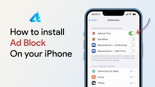 How to install Ad Block on iPhone🚫 [upl. by Ribal]