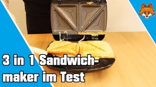 3 in 1 Sandwichmaker  Waffeleisen  Paninigrill im Test 🥪 [upl. by Nick896]