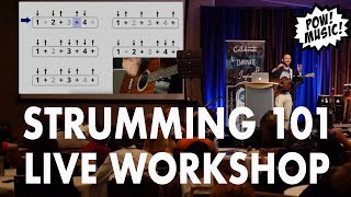 SUPER STRUMMER Beginner Strumming Workshop amp Masterclass Strum Patterns Songs Technique [upl. by Lednar]