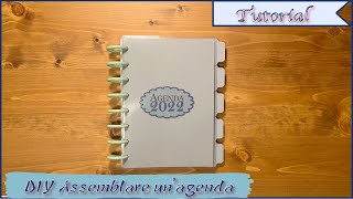 Scrapbooking tutorial  DIY Assemblare unagenda personalizzata [upl. by Shirah]