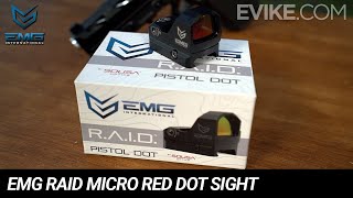 EMG Raid Pistol Dot Micro Red Dot Sight  Quick Look [upl. by Anahsal]