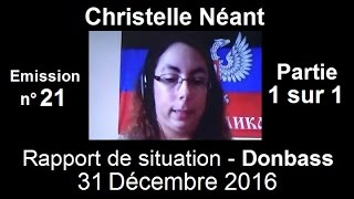 Christelle Néant Donbass SitRep n°21  31 decembre 2016 partie 1 sur 1 [upl. by Coumas956]