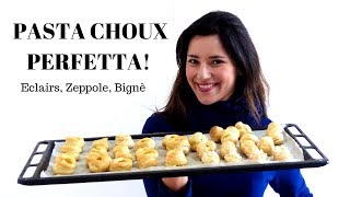 PASTA CHOUX PERFETTA Bignè e zeppole senza burro Ricetta SAL DE RISO  Ricette di Gabri [upl. by Ames692]