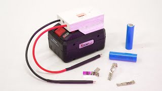 How to make a Portable Spot Welder for LiIon Batteries using 8Ah Cordless Drill Battery [upl. by Theadora]