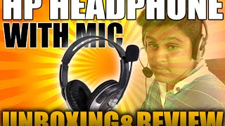 HP ON EARS HEADPHONE WITH MICROPHONE B4B09PA  UNBOXING AND REVIEW  2016 [upl. by Adnof43]